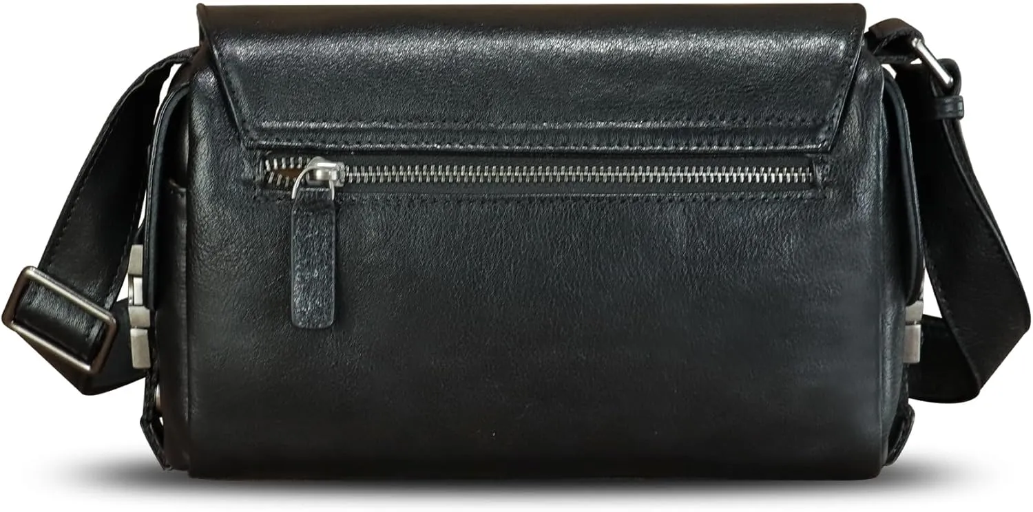 Genuine Leather Purses and Messenger Bag for Men Handmade Vintage Satchel Shoulder Bag Crossbody Bag