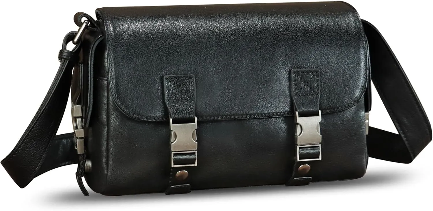 Genuine Leather Purses and Messenger Bag for Men Handmade Vintage Satchel Shoulder Bag Crossbody Bag