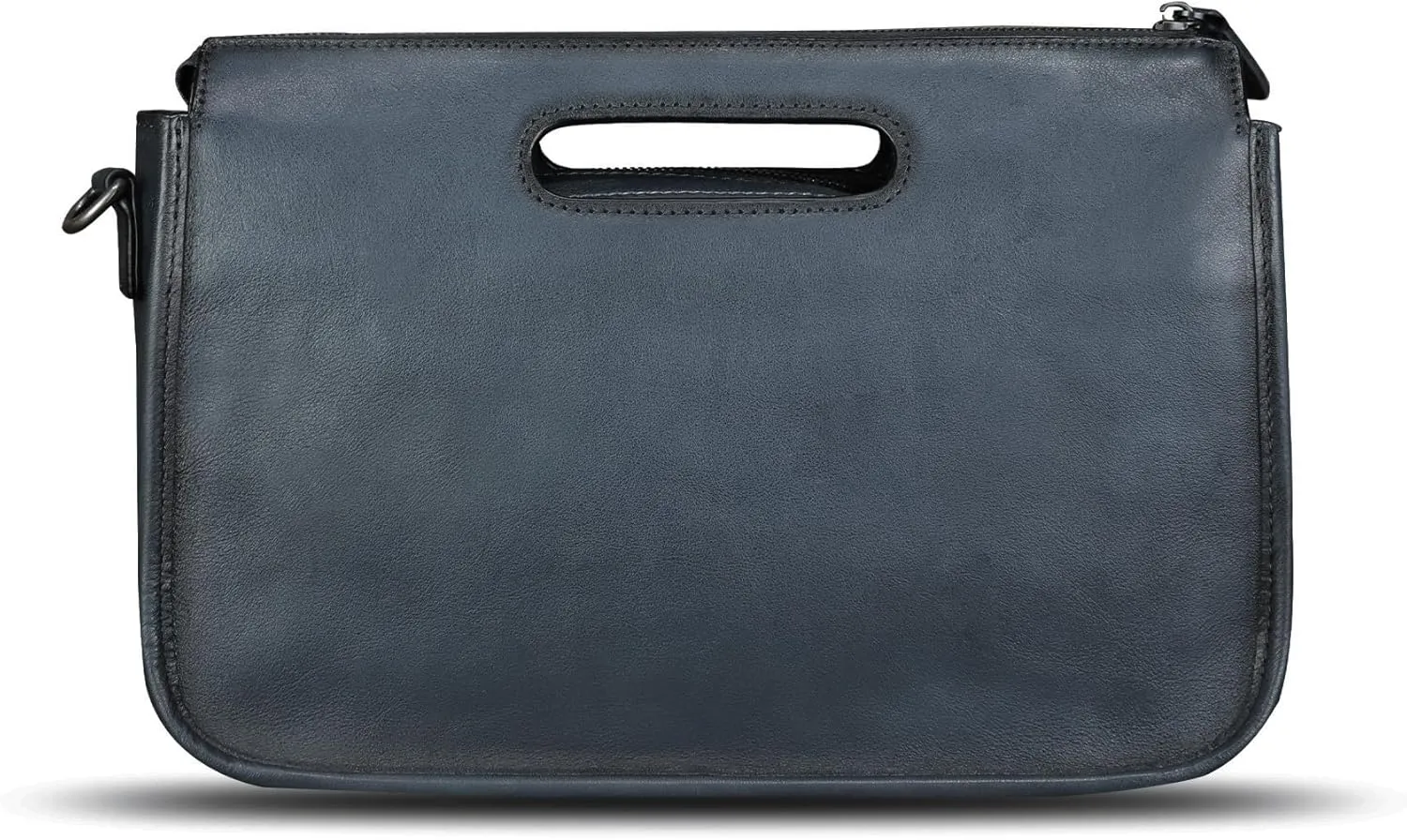 Genuine Leather Purses and Messenger Bag for Men Vintage Leather Briefcase Handbags Satchel Bags Shoulder Bag with Strap