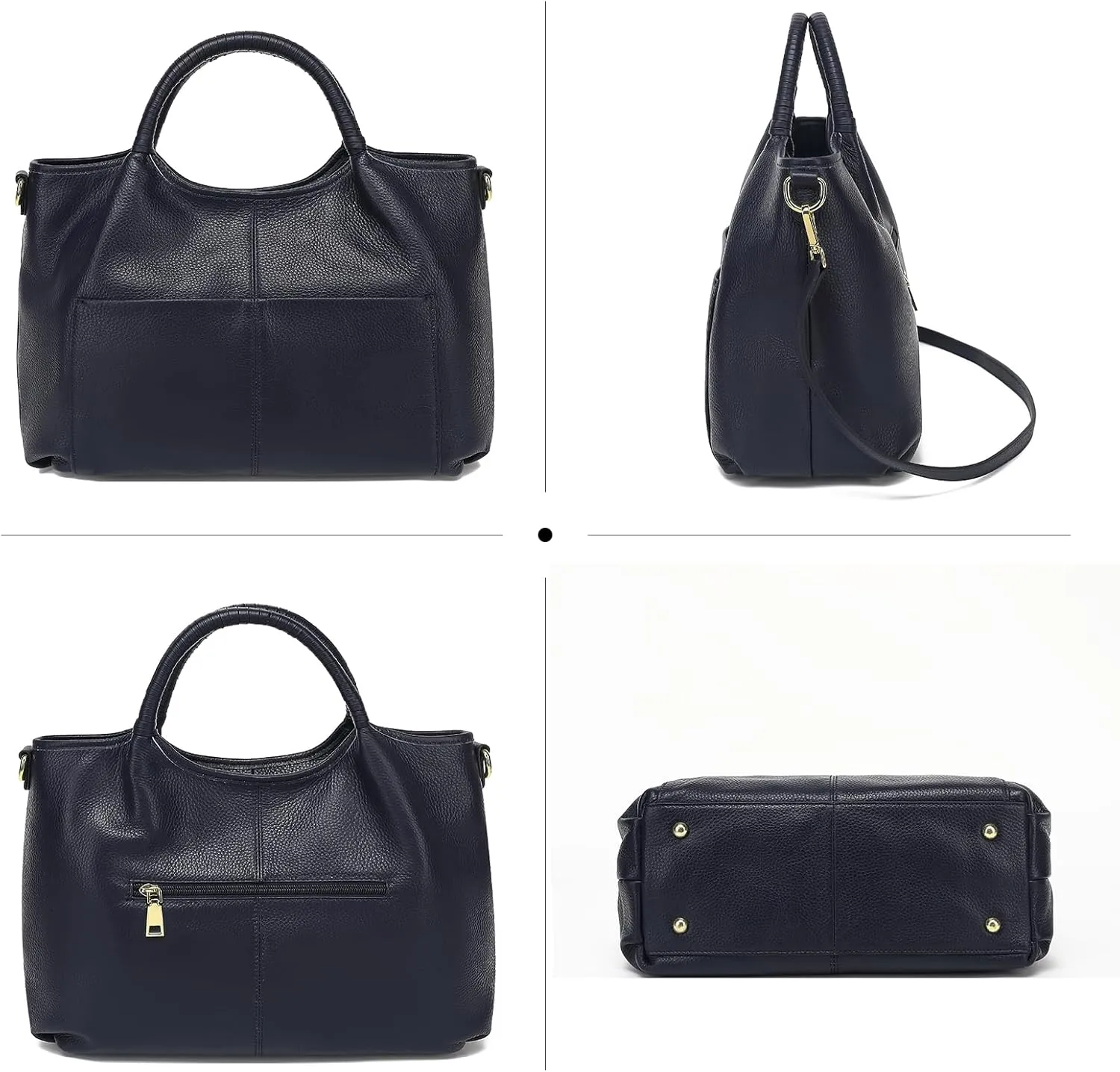 Genuine Leather Purses for Women Crossbody Shoulder Bags Designer Handbags Top Handle Satchel Bag