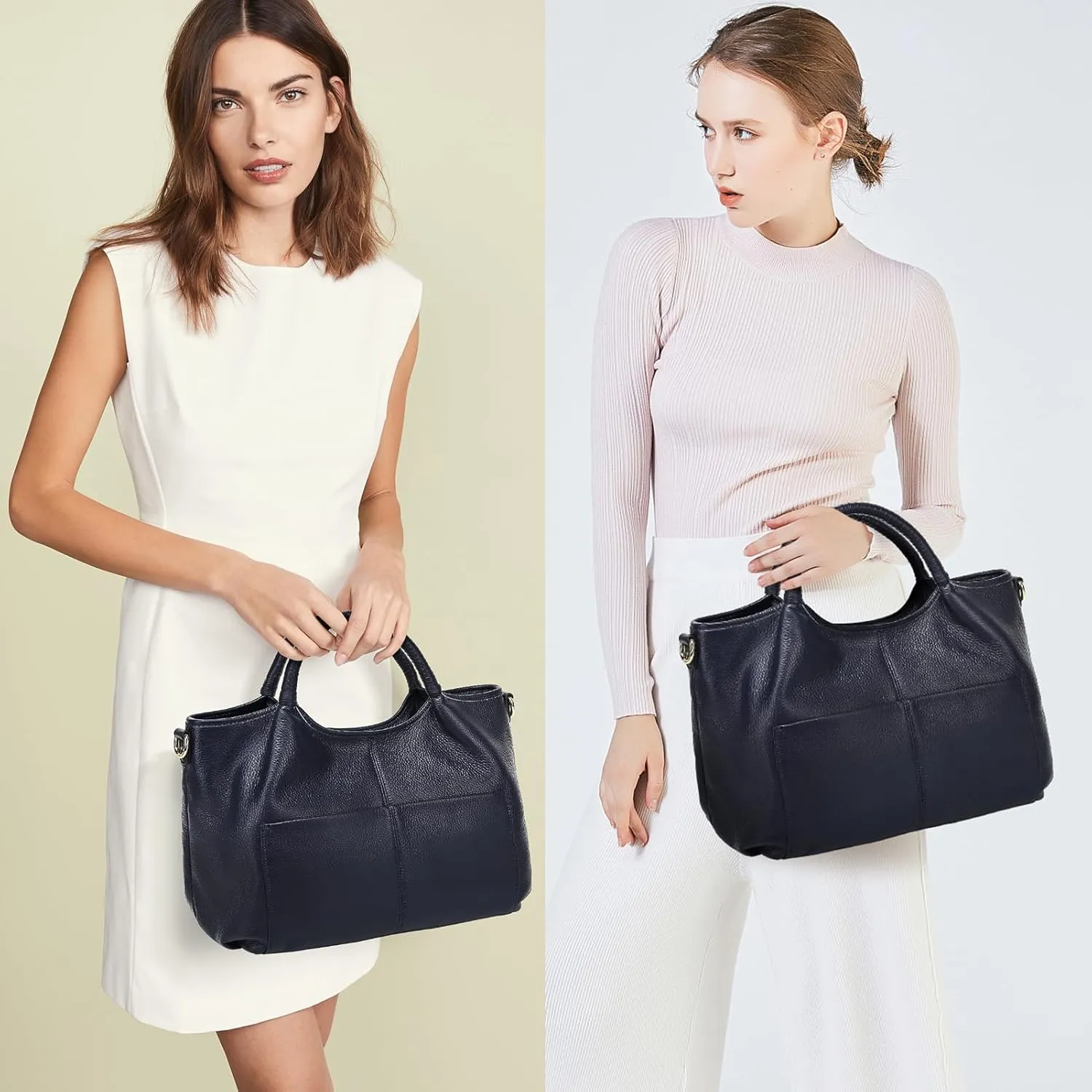Genuine Leather Purses for Women Crossbody Shoulder Bags Designer Handbags Top Handle Satchel Bag