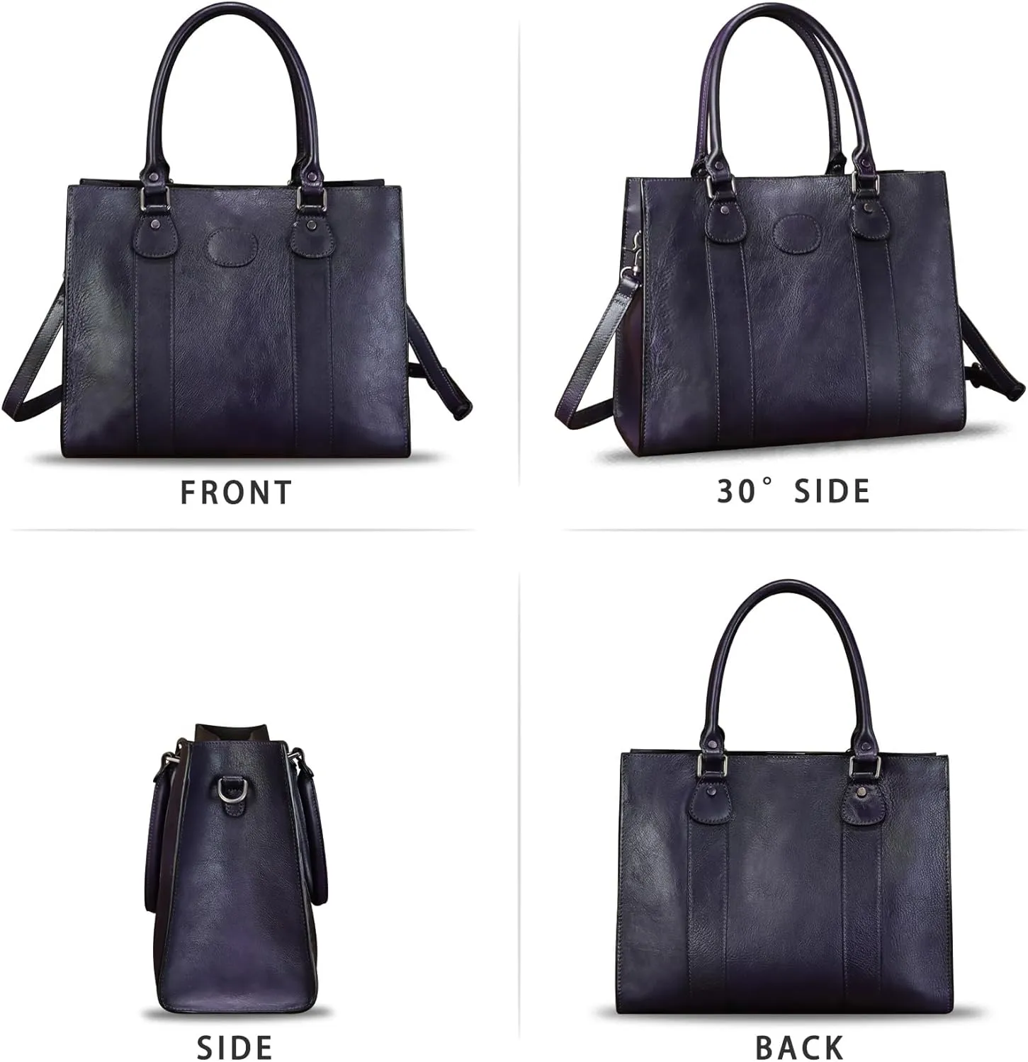 Genuine Leather Satchel Purses Handbags for Women Top Handle Shoulder Bags Lady Crossbody Tote Bag