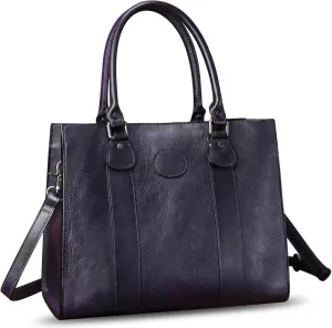 Genuine Leather Satchel Purses Handbags for Women Top Handle Shoulder Bags Lady Crossbody Tote Bag