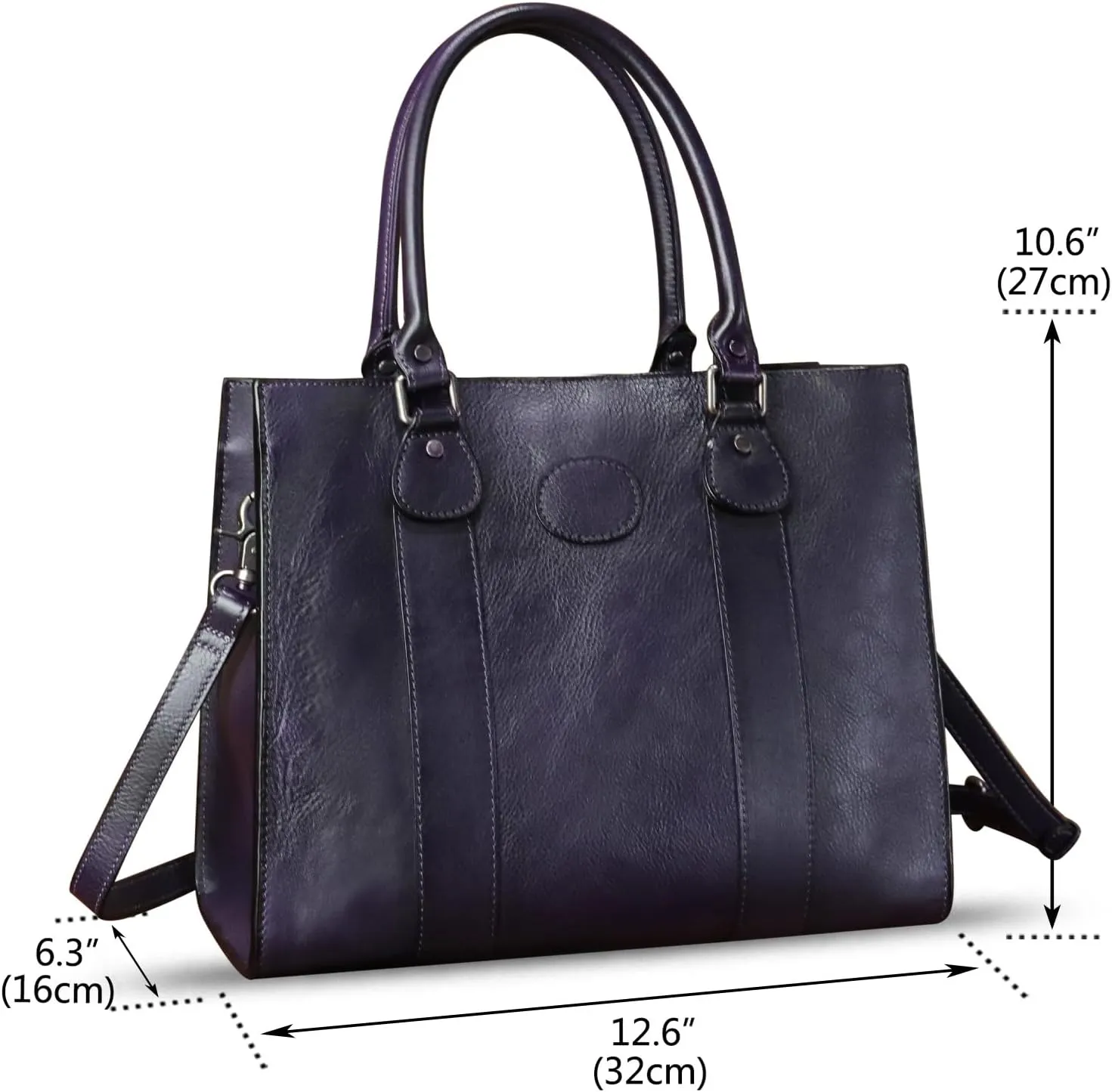 Genuine Leather Satchel Purses Handbags for Women Top Handle Shoulder Bags Lady Crossbody Tote Bag