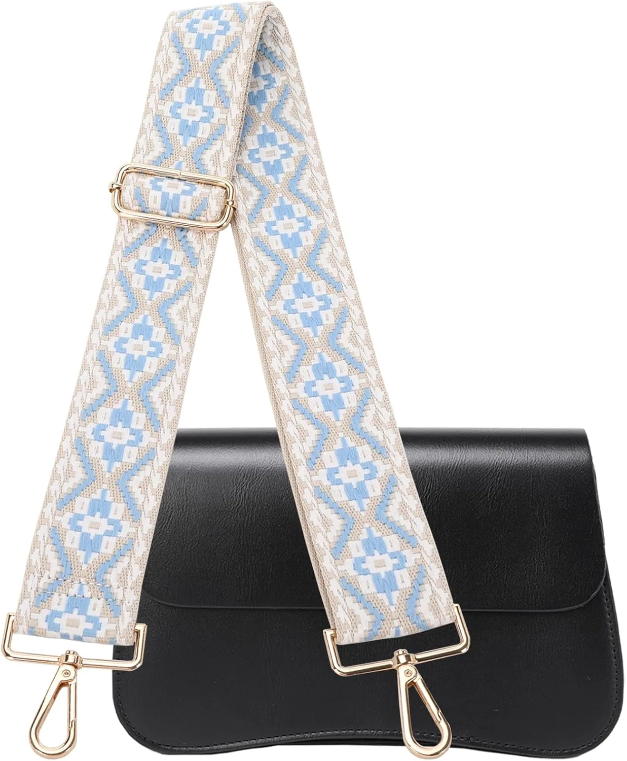 GINJKGO Purse Straps Replacement Crossbody - Adjustable Bag Strap for Purses, Wide Shoulder Strap for Women Guitar Purses