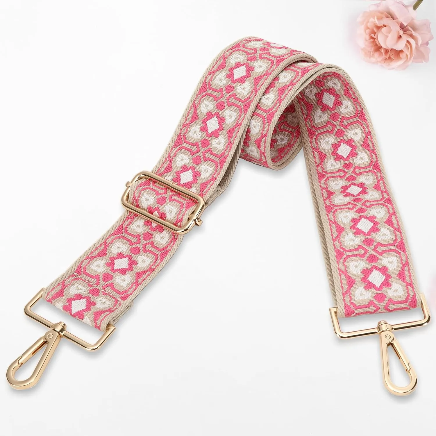 GINJKGO Purse Straps Replacement Crossbody - Adjustable Bag Strap for Purses, Wide Shoulder Strap for Women Guitar Purses