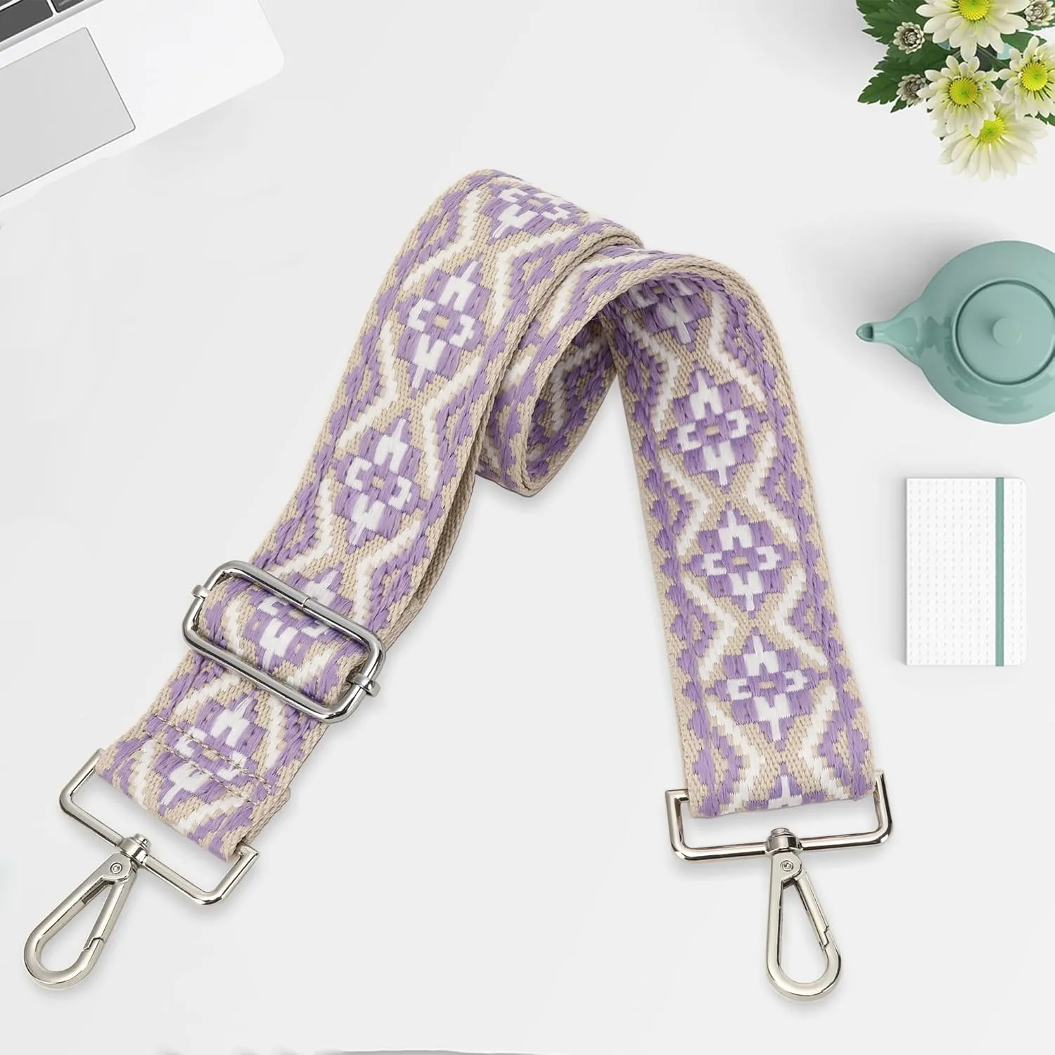 GINJKGO Purse Straps Replacement Crossbody - Adjustable Bag Strap for Purses, Wide Shoulder Strap for Women Guitar Purses