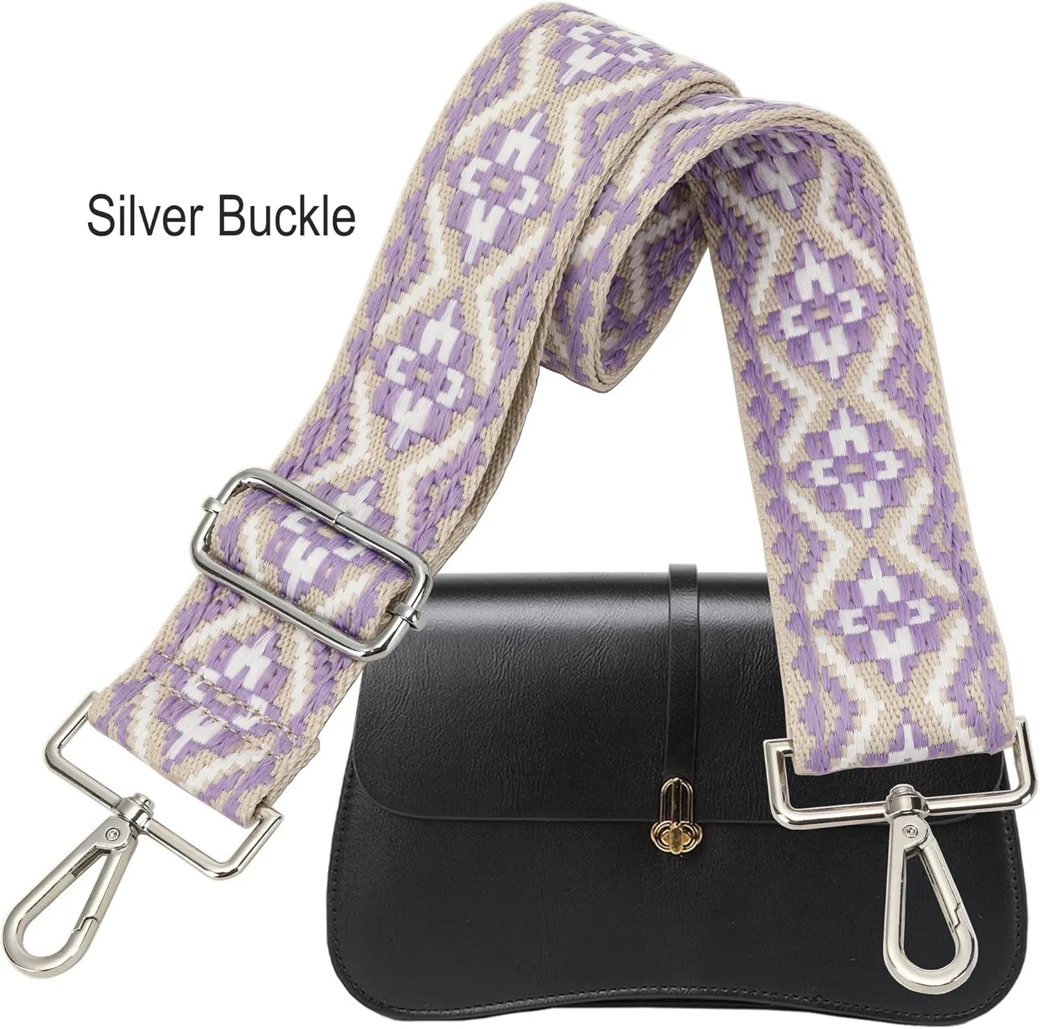GINJKGO Purse Straps Replacement Crossbody - Adjustable Bag Strap for Purses, Wide Shoulder Strap for Women Guitar Purses