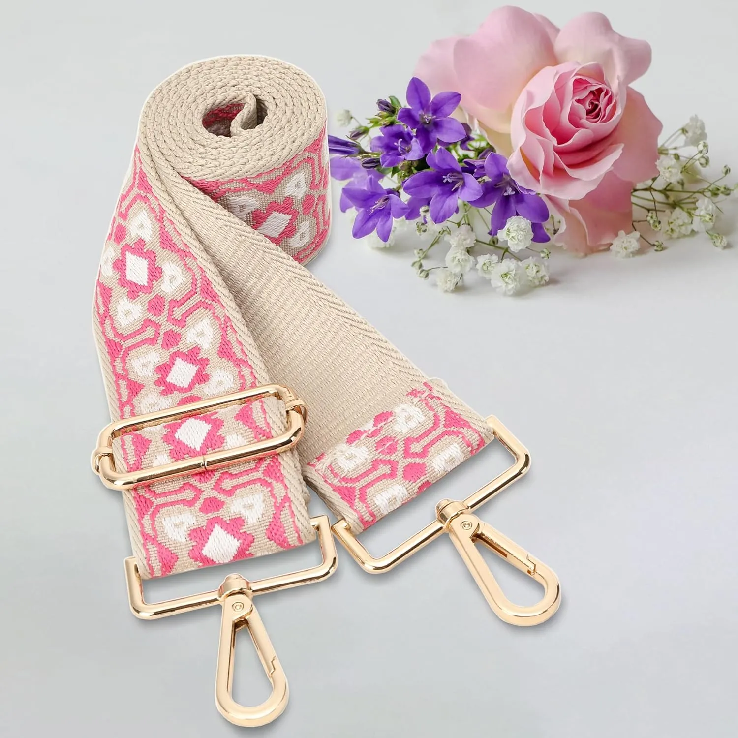 GINJKGO Purse Straps Replacement Crossbody - Adjustable Bag Strap for Purses, Wide Shoulder Strap for Women Guitar Purses