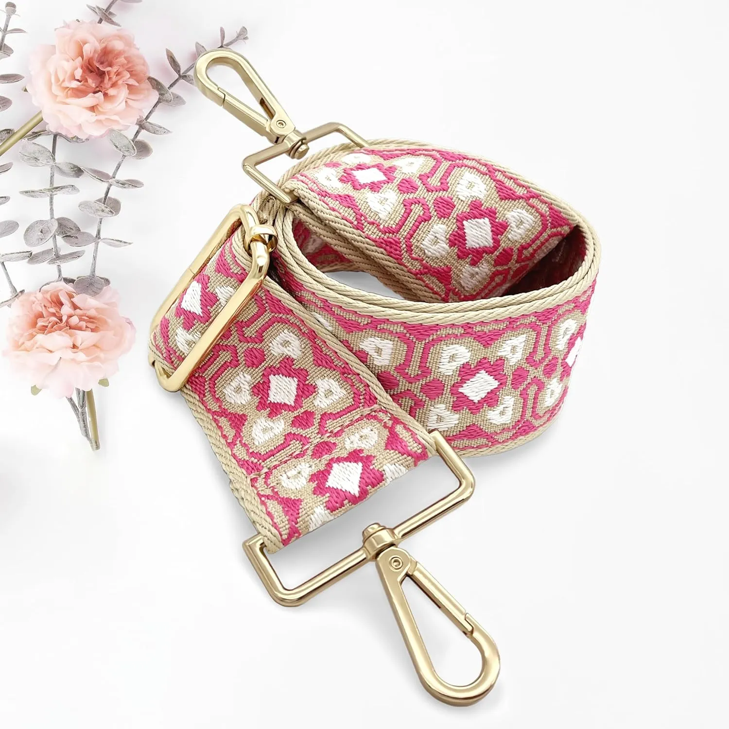 GINJKGO Purse Straps Replacement Crossbody - Adjustable Bag Strap for Purses, Wide Shoulder Strap for Women Guitar Purses