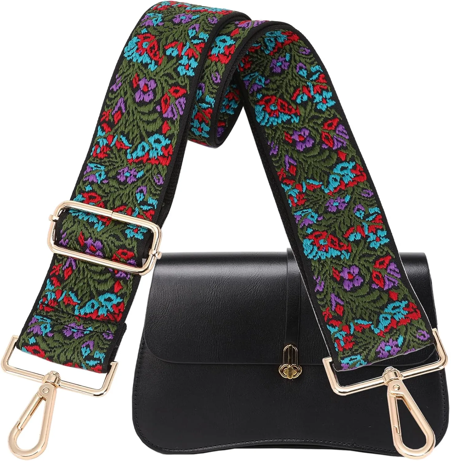 GINJKGO Purse Straps Replacement Crossbody - Adjustable Bag Strap for Purses, Wide Shoulder Strap for Women Guitar Purses