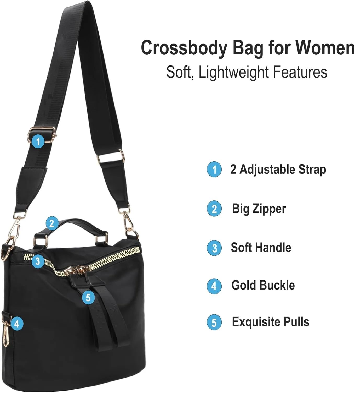 GINJKGO Purse Straps Replacement Crossbody - Adjustable Bag Strap for Purses, Wide Shoulder Strap for Women Guitar Purses