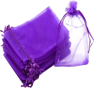Gogogmee Jewelry Pouch for Traveling Jewelry Storage Bag Portable Bag Easy Drawstring Closure 100pcs Cloth Pouch