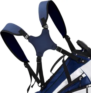 Golf Bag Strap Replacement Comfort Double Shoulder Adjustable Strap Padded Golf Carrying Bag Strap 4 Points