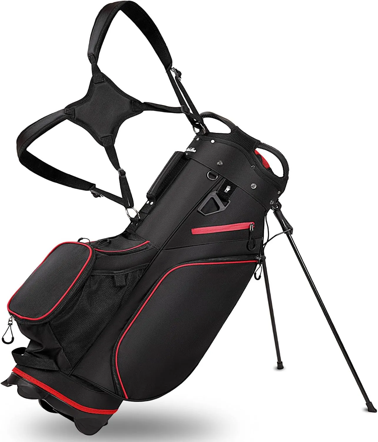 Golf Stand Bag for Men Navy 14 Way Divider Golf Bags, 6LB Lightweight Portable Walking/Riding Bags with Dust Cover, Strap