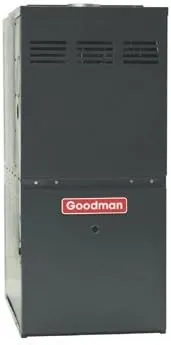 Goodman 80% AFUE Two Stage Upflow/Horizontal multi-speed 40k BTU Natural Gas furnace (14.5 wide) (GR9T800403AN)