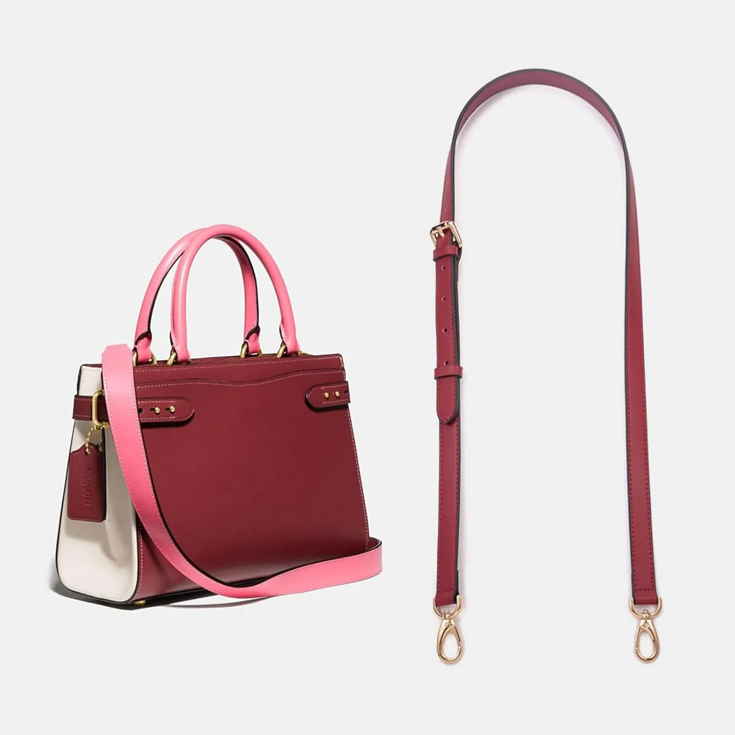 GOXTECH Genuine Leather Purse Strap Replacement Crossbody Handbag Long Adjustable