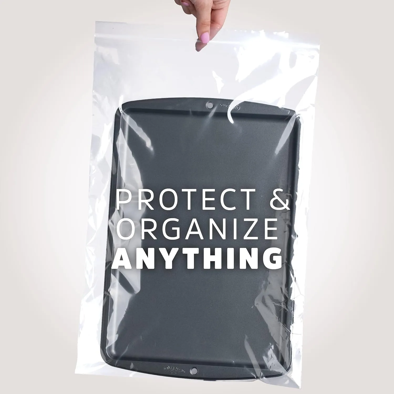 GPI PACK of 200, 2 Gallon, 13" x 15", CLEAR PLASTIC RECLOSABLE ZIP BAGS - Bulk 2 mil, Large, Strong & Durable Poly Baggies with Resealable Zip Top Lock for Travel, Storage, Packaging & Shipping.