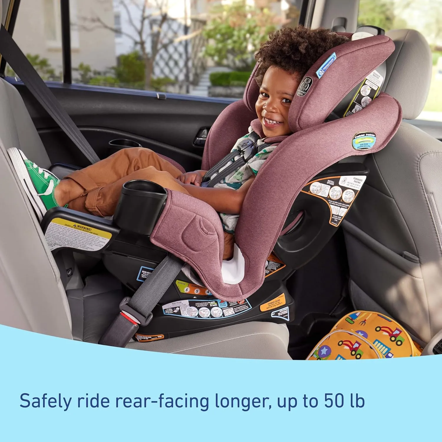 Graco Extend2Fit 3-in-1 Convertible Baby Car Seat, Rear and Forward Facing, Adjustable Extension Panel for Extra Legroom, Talia