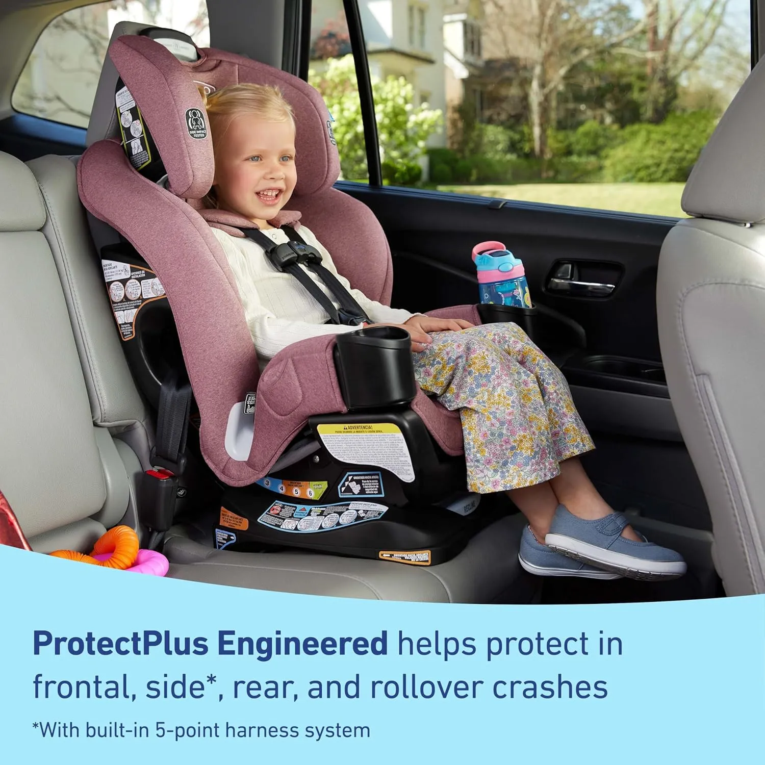 Graco Extend2Fit 3-in-1 Convertible Baby Car Seat, Rear and Forward Facing, Adjustable Extension Panel for Extra Legroom, Talia