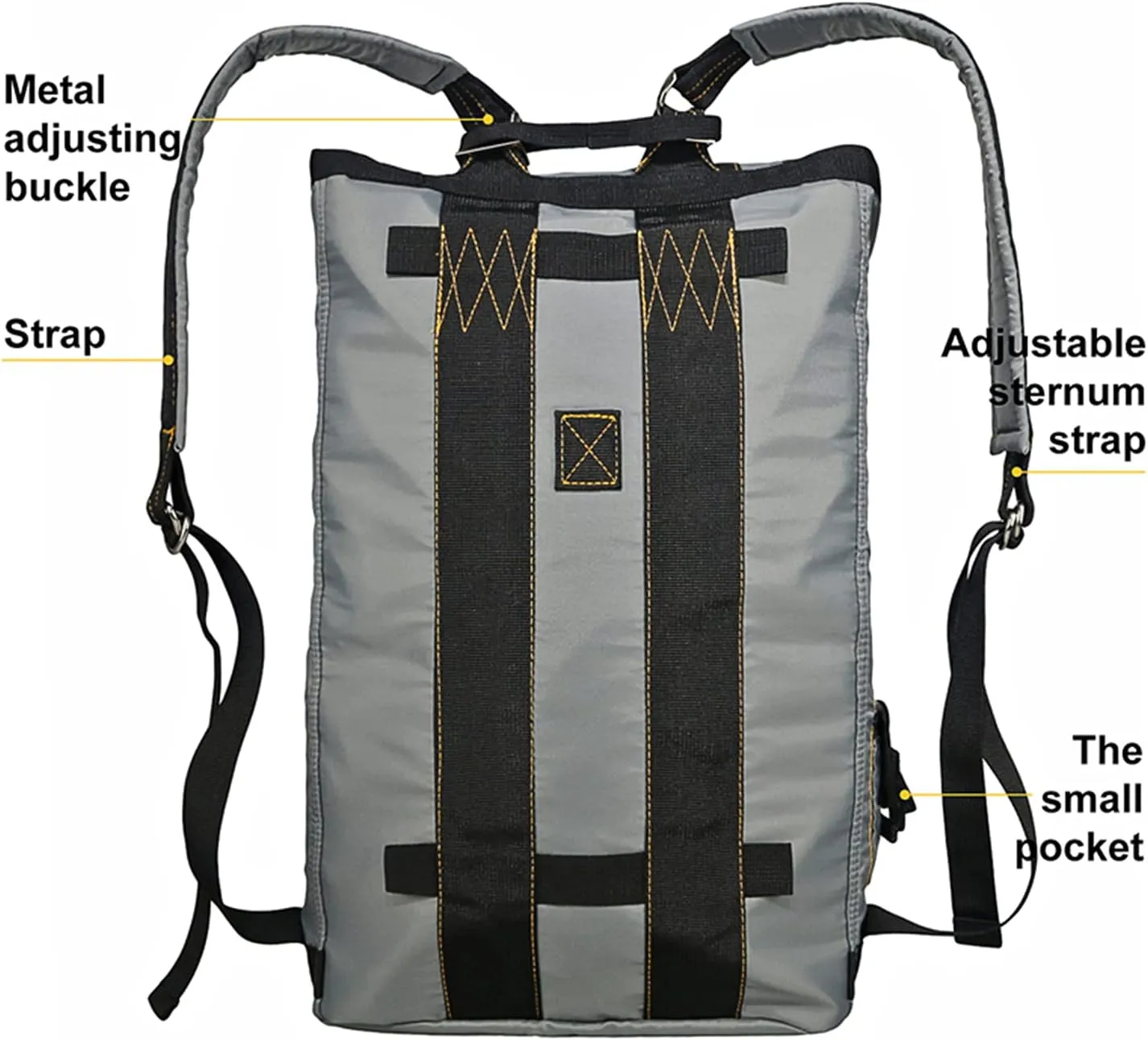 Greencity AIR Force Parachute Buckles Rucksacks Flight Gear Bag Tactical Backpack Deployment Bag,Grey