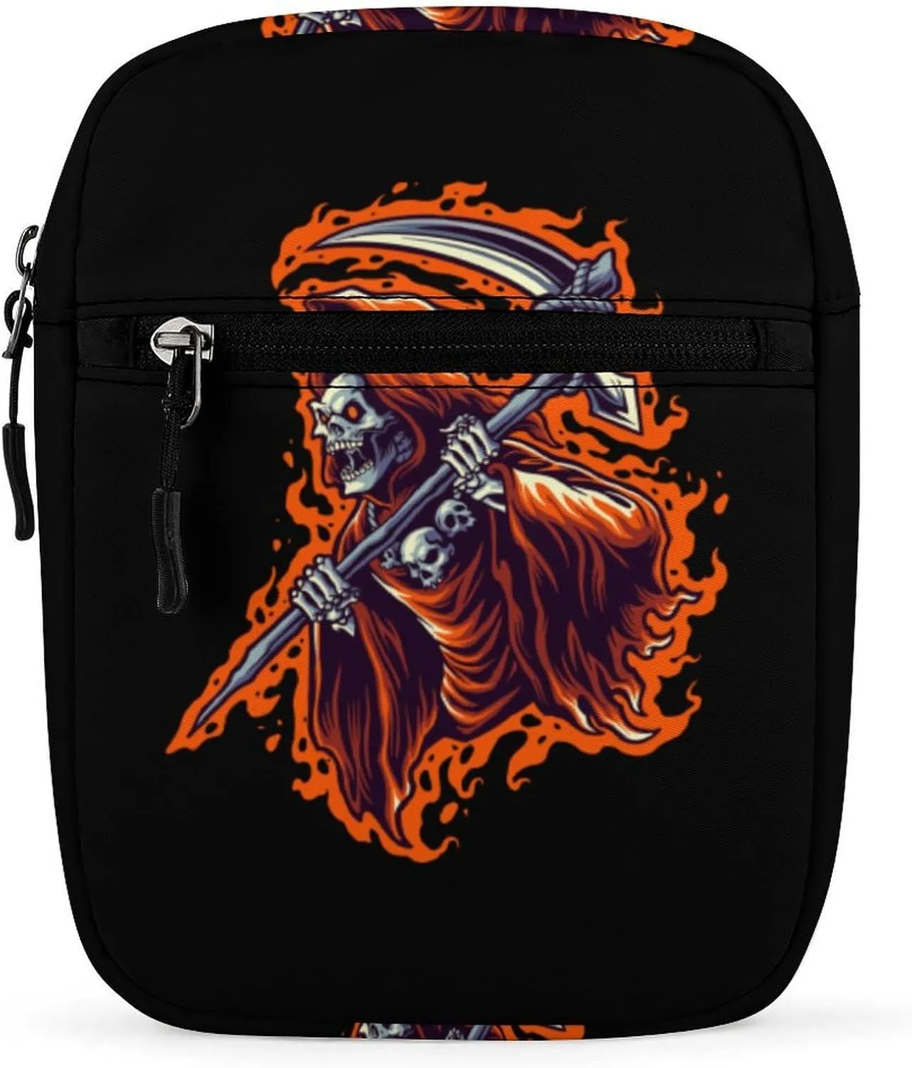 Grim Reaper Mini Crossbody Bag Shoulder Bag Small Messenger Bag Unisex