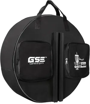 GSE Games & Sports Expert Disc Golf Basket Carrying Bag, Golf Frisbee Basket Transit Bags, Portable Storage Bag for 12-Chain/24-Chain Golf Targets Basket (Only Bag)