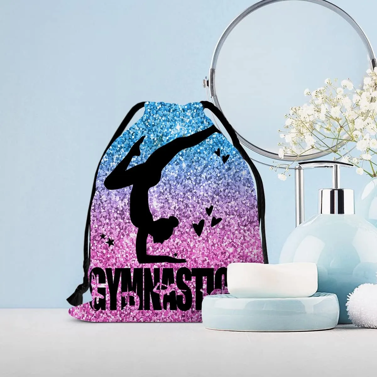 Gymnastics Drawstring Grip Bags Small Drawstring Bag Waterproof Gym Storage Pouch For Holding Gymnastics Grips