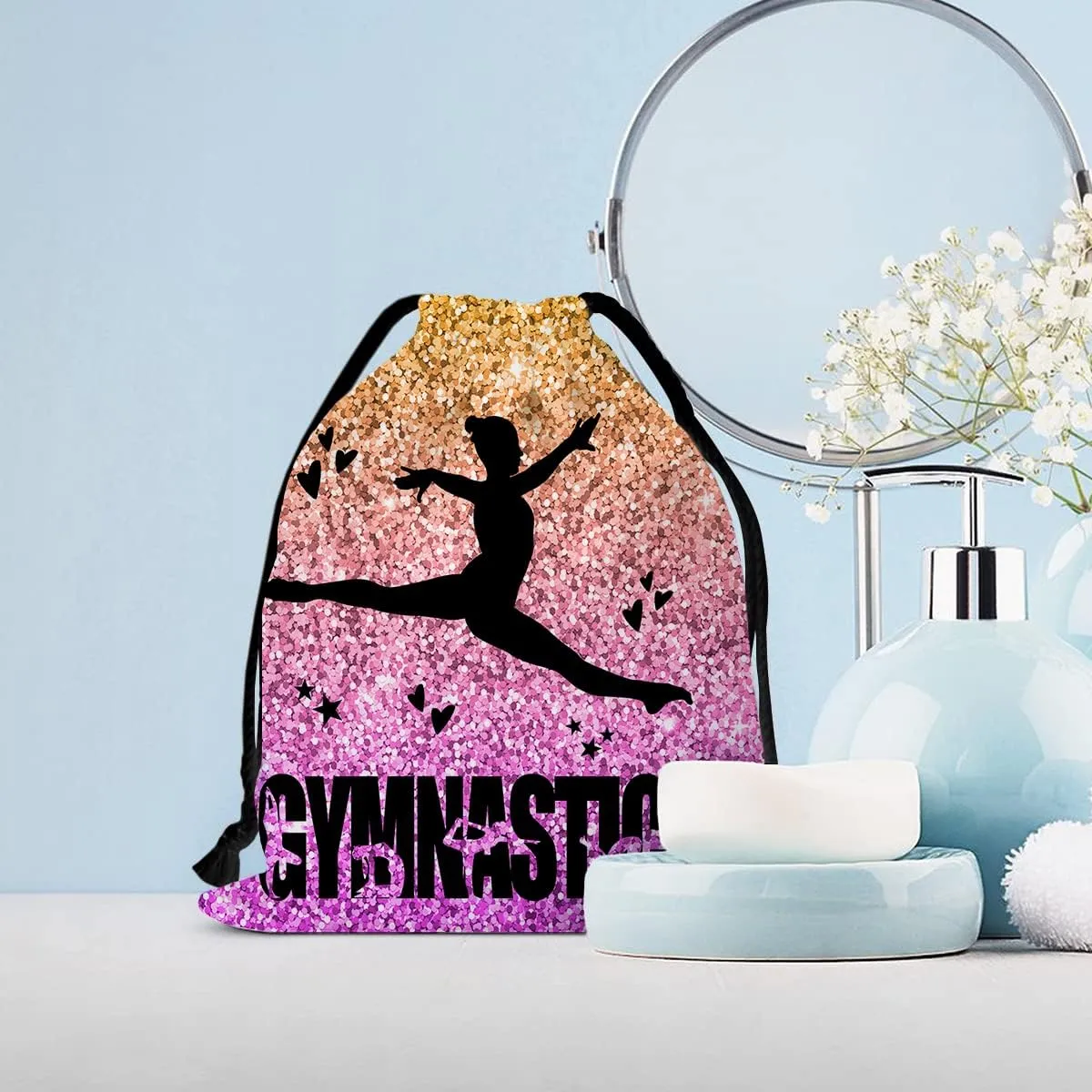 Gymnastics Drawstring Grip Bags Small Drawstring Bag Waterproof Gym Storage Pouch For Holding Gymnastics Grips