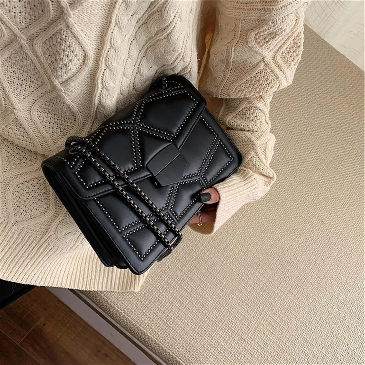 Handbags Shoulder Bags Leather Crossbody Bags Women's Simple Shoulder Bags Women's Luxury Small Handbags (4 23.5cmx16.5mx9.5cm)