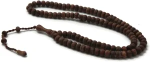 Handmade Juniper Wood 99 Beads Tasbeeh with Counter Misbaha Islamic Gift Tasbih Prayer Beads Tesbih 5x7 mm Small Size Dhikr Rosary