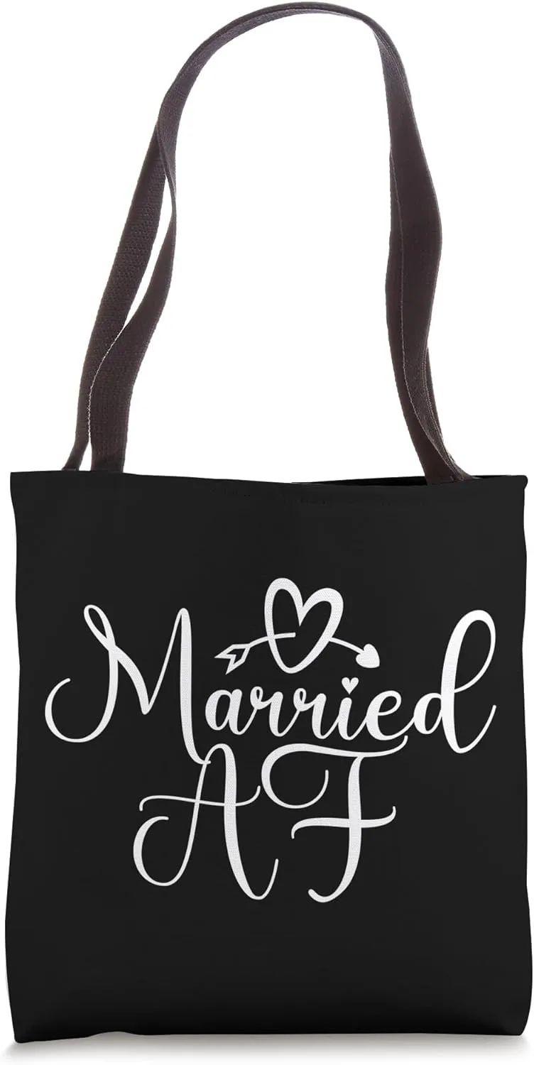 Happily Married AF Husband And Wife, Marriage For Women Men1 Tote Bag