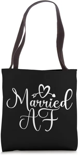 Happily Married AF Husband And Wife, Marriage For Women Men1 Tote Bag