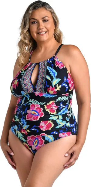 High Neck Keyhole Mio One Piece Swimsuit
