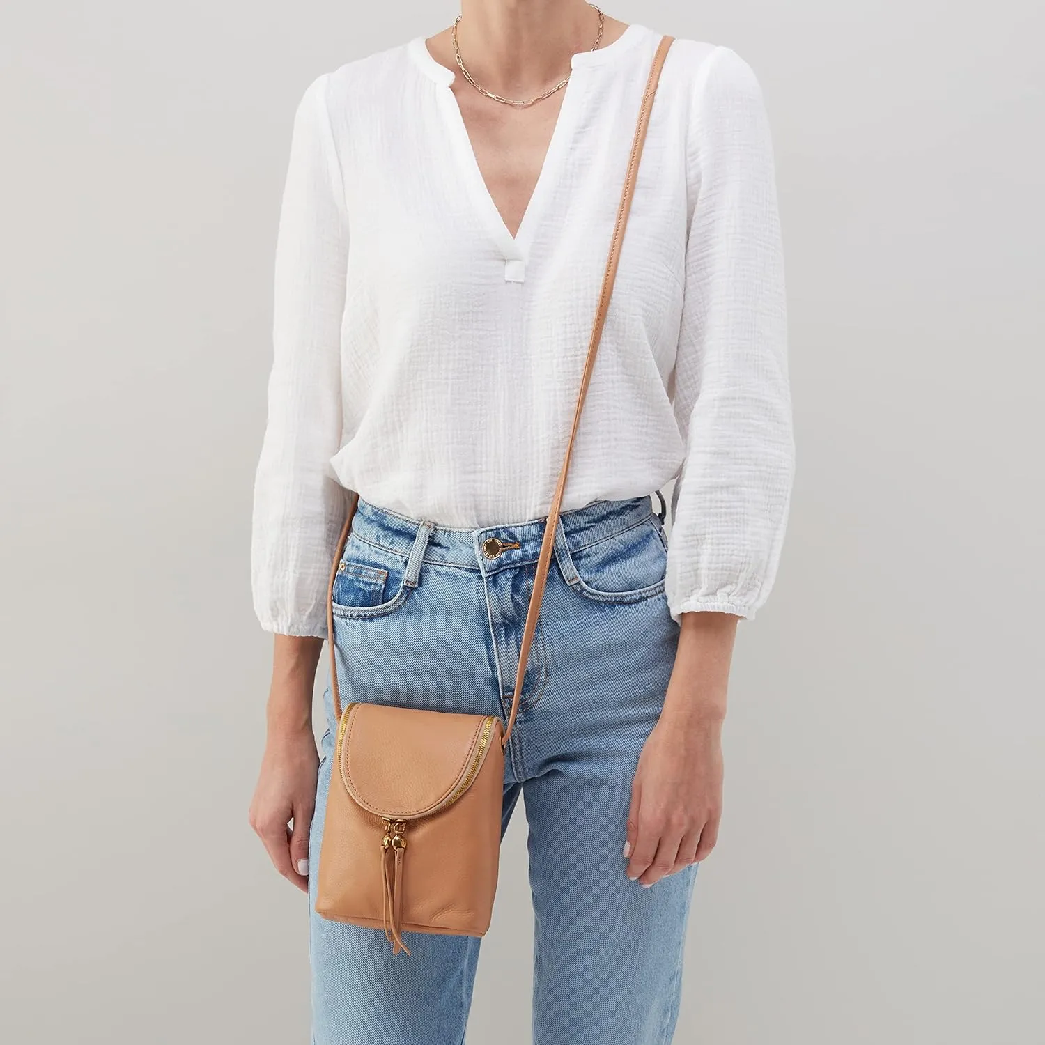 HOBO Fern Leather Crossbody Bag for Women, Purse With Adjustable Straps