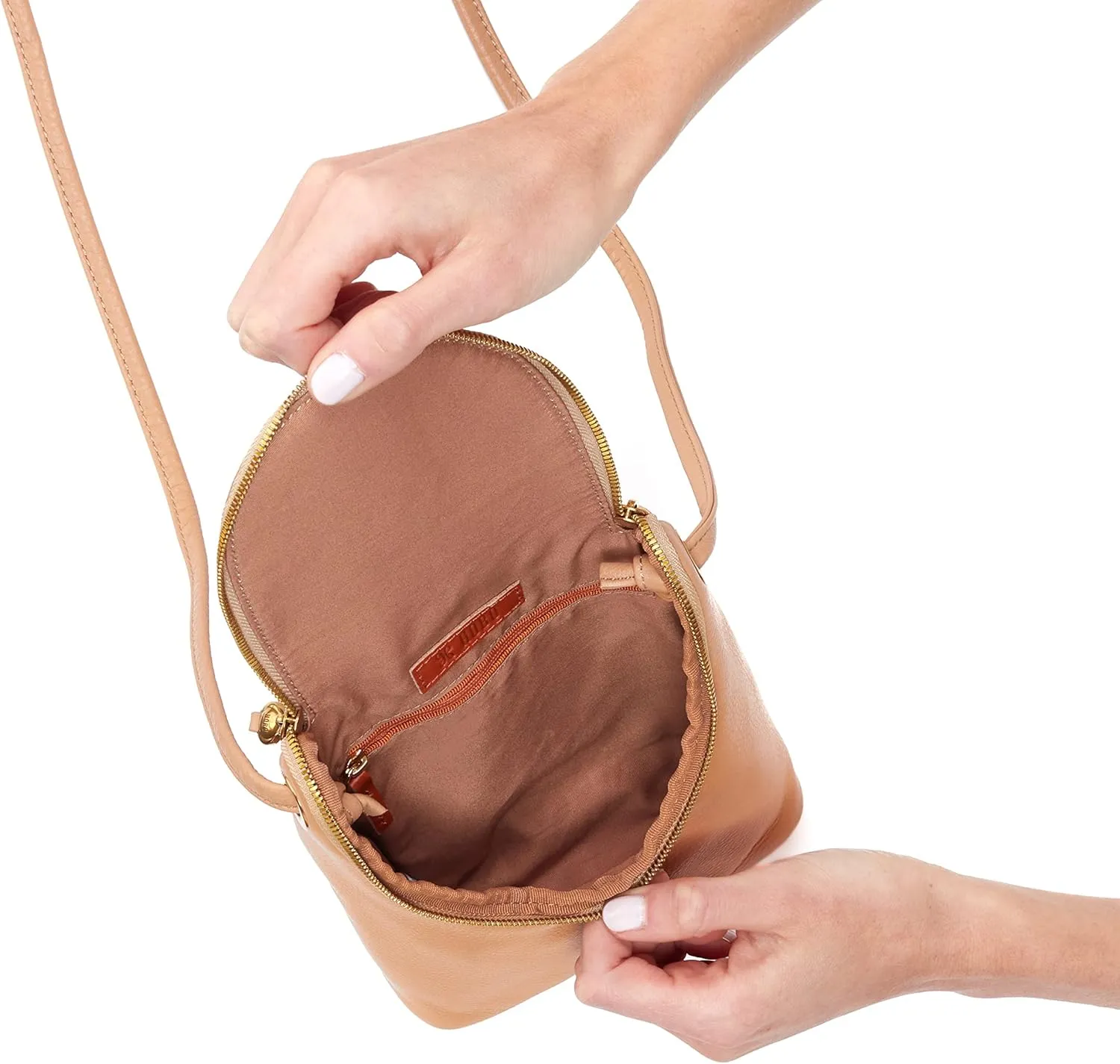 HOBO Fern Leather Crossbody Bag for Women, Purse With Adjustable Straps
