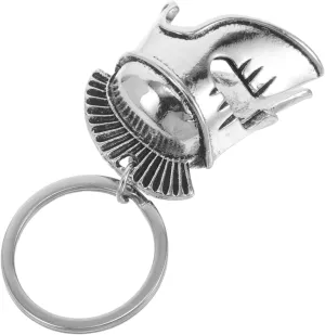 Homoyoyo Roman Style Helmet Keychain Retro Alloy Pendant for Bags Purses Sturdy Vintage Charm for Soldiers Greek Costume Accessories Detailed Decoration