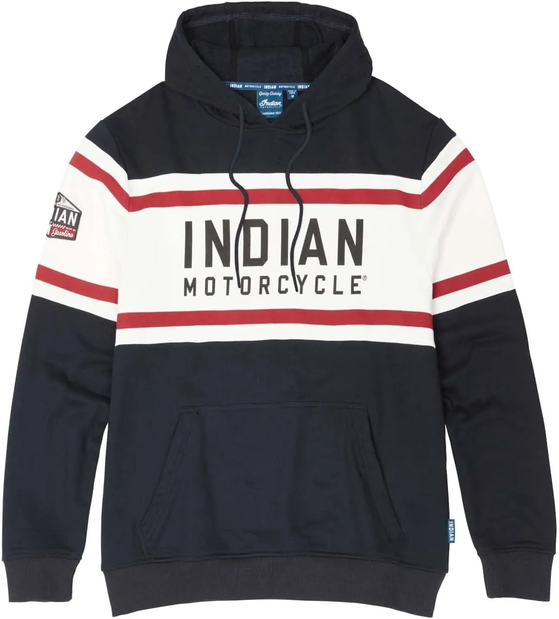Indian Motorcycle Men's Pullover Hoodie Sweatshirt, Navy