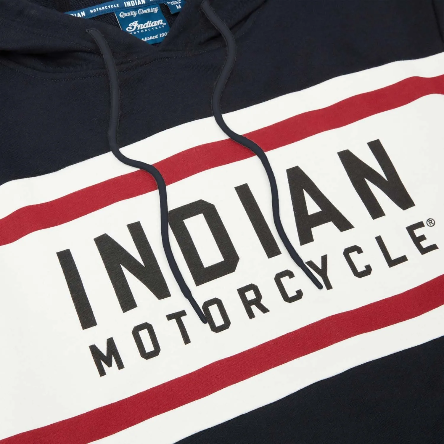 Indian Motorcycle Men's Pullover Hoodie Sweatshirt, Navy