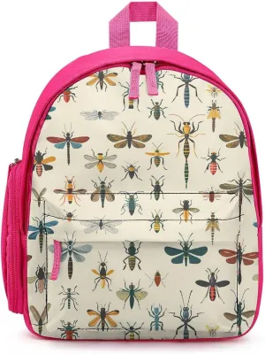 Insect Backpack Cute Mini Laptop Bag Travel Daypacks Adjustable Shoulder Strap Pink-style
