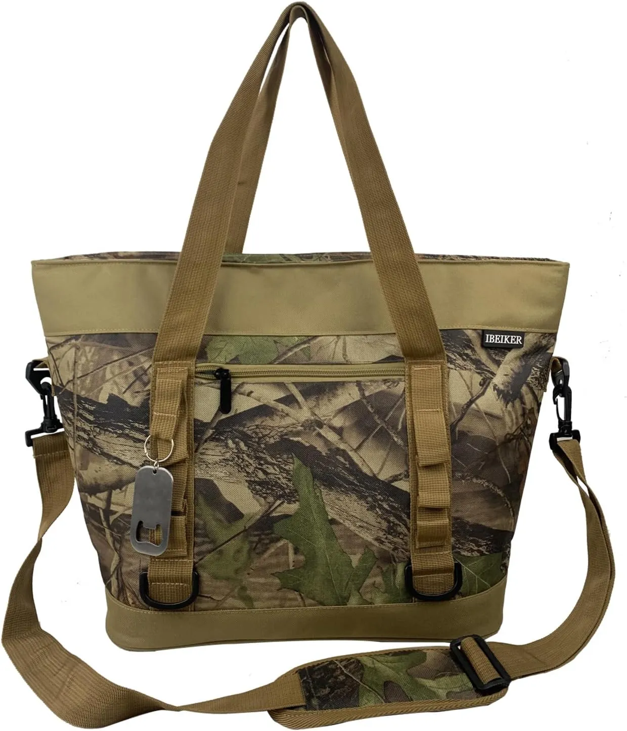 Insulated Cooler Bag, Large Insulated Bag, Reusable Shopping Bags, Leakproof Soft Cooler with BagsBottle Opener, Suitable for Supermarket Shopping, Travel,Beach,Family Picnic,Camping
