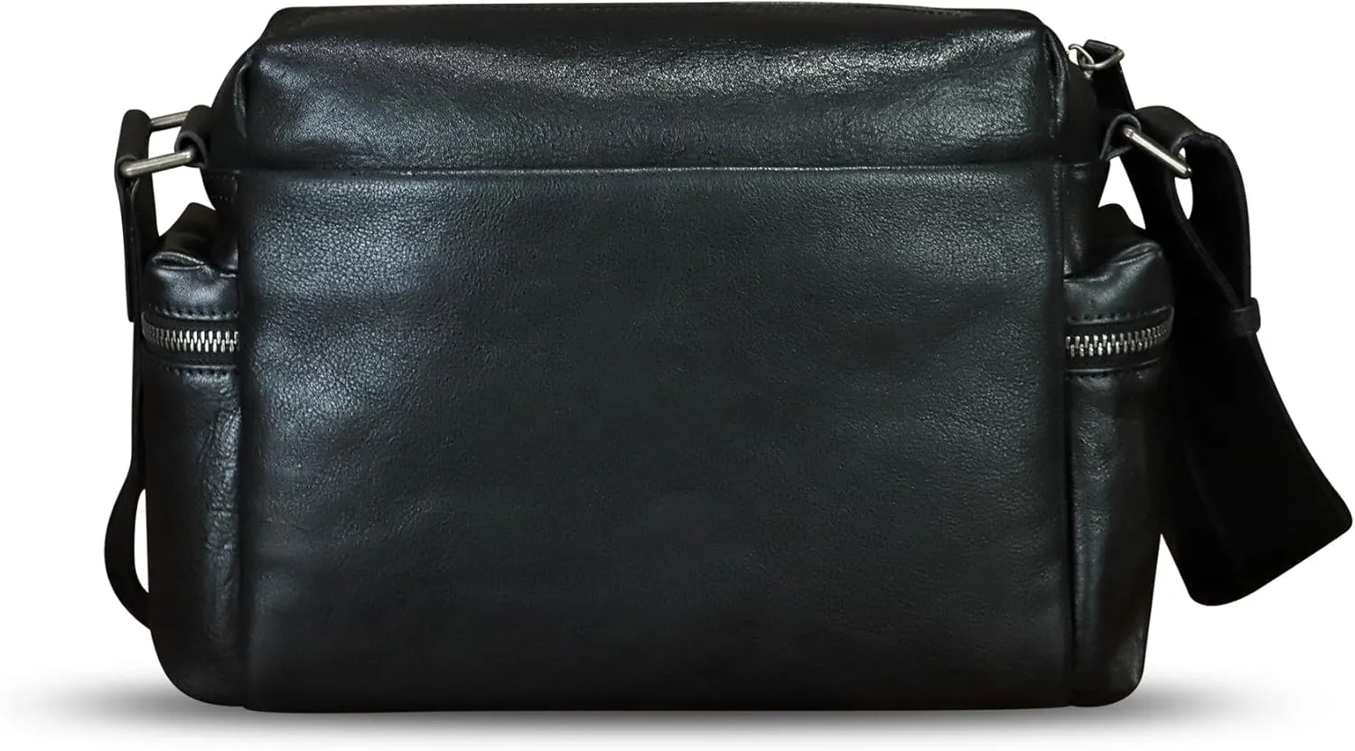 IVTG Genuine Leather Purse and Messenger Bag for Men Fashion Leather Shoulder Bag Briefcase Satchel Crossbody Bags Strap