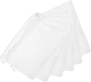 IWOWHERO 6pcs Rug Storage Bag Dustproof Handbag Cover Drawstring Pouches for Travel Socks Bras Pouches Black Satin Drawstring