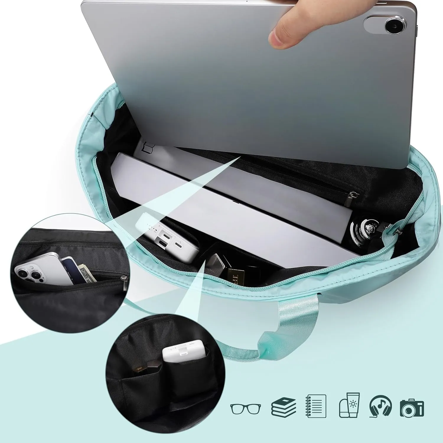 JASGOOD Tote Bag for Women Foldable Tote Bag for Travel Large Shoulders Bags Handbags