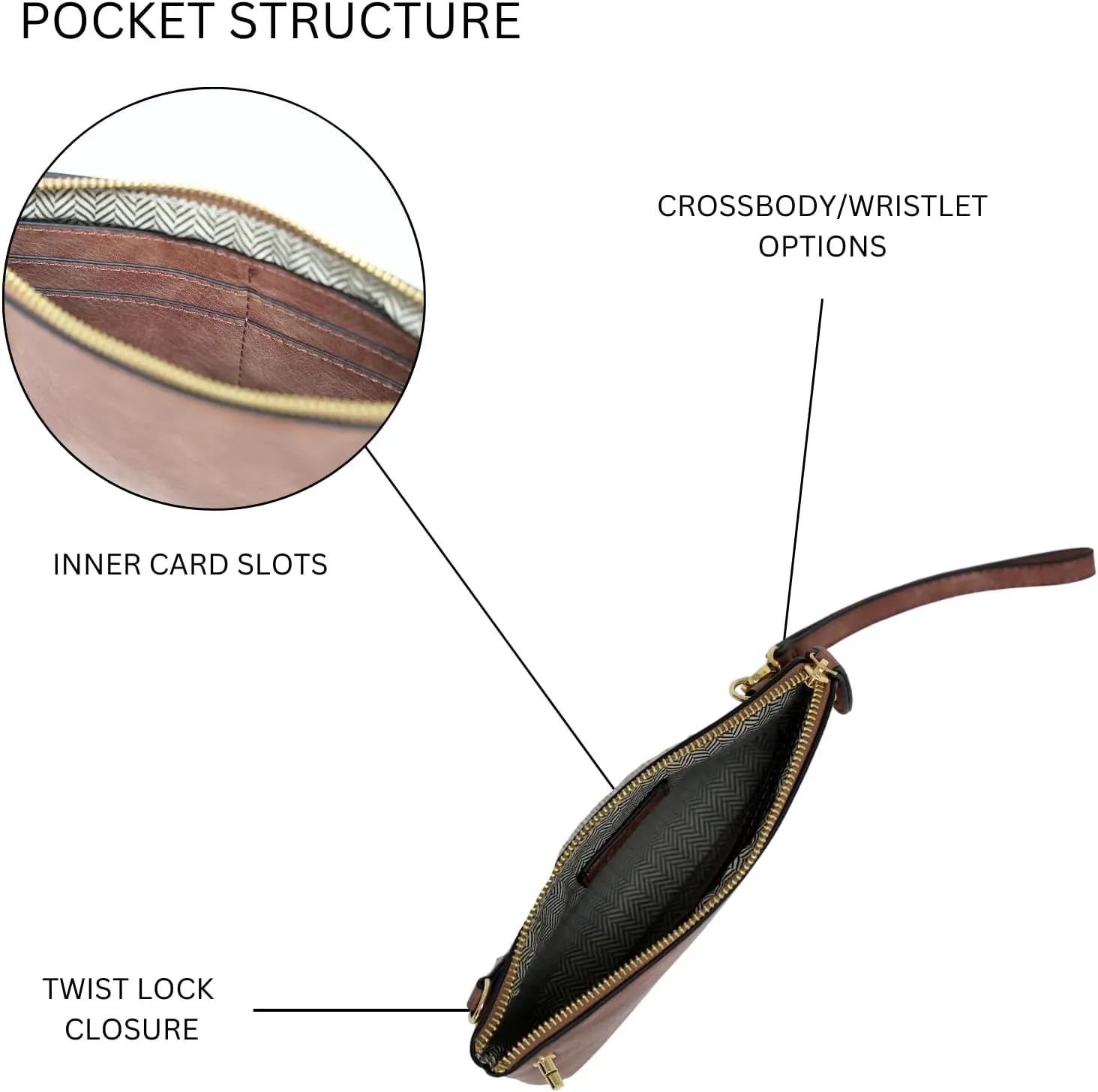 JEN & CO. Kendall Twist-Lock Crossbody
