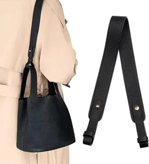 jiesinlov Genuine Leather Shoulder Bag Straps Replacement for Picotin Handbags (Gold Black-S)