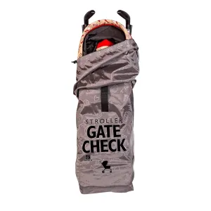 J.L. Childress DELUXE Gate Check Bag for Umbrella Strollers - Premium Heavy-Duty Durable Air Travel Bag, Adjustable Shoulder Strap - Fits Compact, Umbrella-Style Strollers, Grey