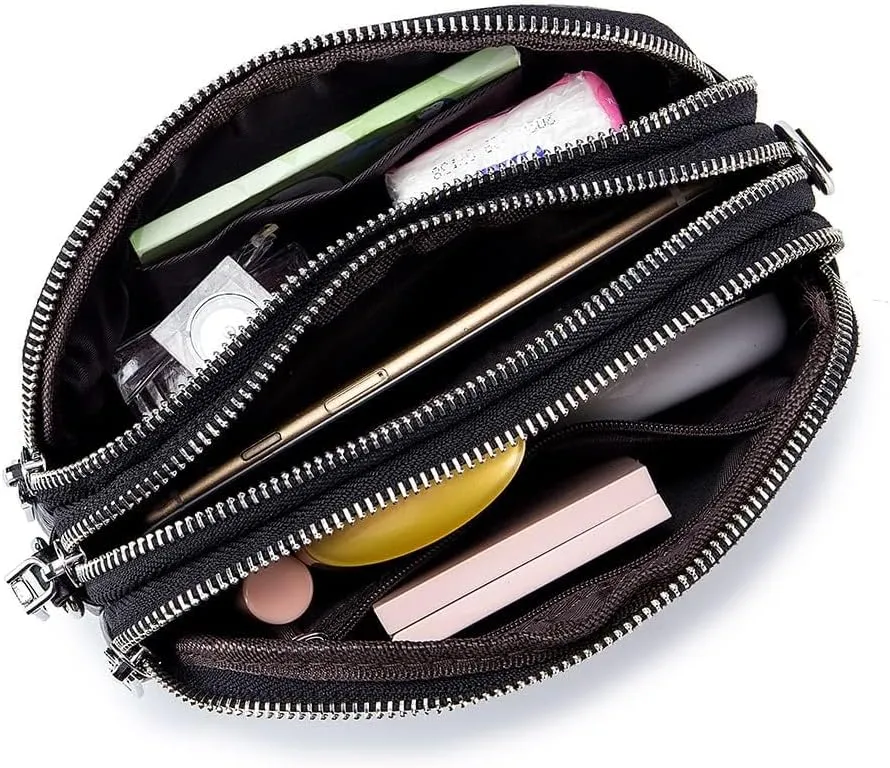 JONON Genuine Leather Crossbody Bags for Women Trendy, Leather Cell Phone Bag for Women, Fashion Small Shoulder Purse