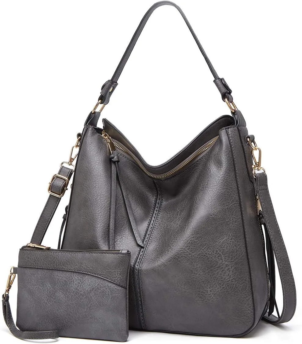 JONON Tote Bag for Women PU Leather Shoulder Bags Fashion Hobo Bags Large Purse and Handbags with Adjustable Shoulder Strap