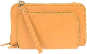 Joy Susan Women’s Brushed Mini Convertible Zip Around Wristlet
